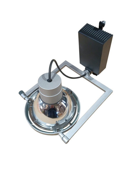 Iguzzini 3 4893 074 0 large track light 70w hit g12 electronic grey/black 220-240v flood 38°